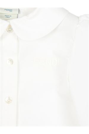 camicia in cotone bianco FENDI KIDS | BFC022A31WF0TU9